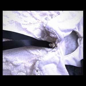 Hot Topic white lace skull dress